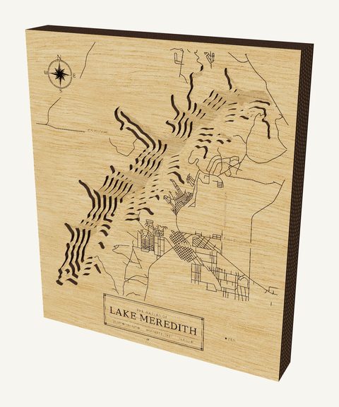Lake Meredith wood map