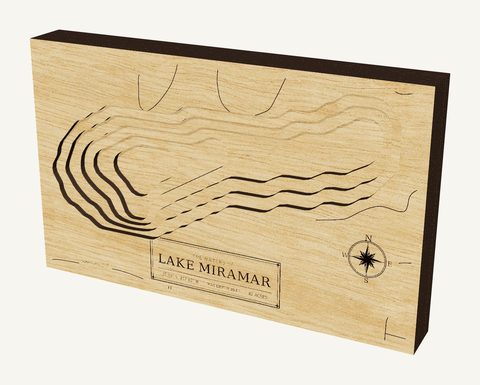 Lake Miramar wood map