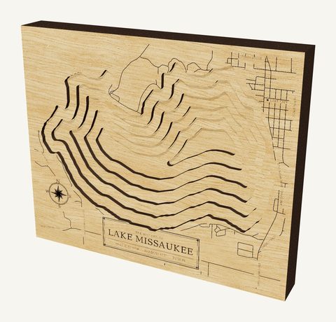 Lake Missaukee wood map