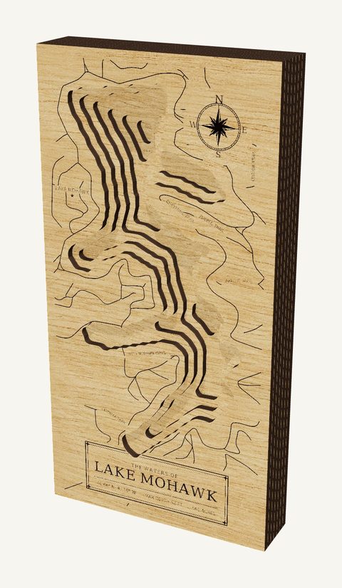 Lake Mohawk wood map