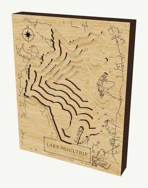 Lake Moultrie wood map