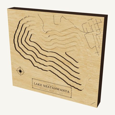 Lake Neatahwanta wood map