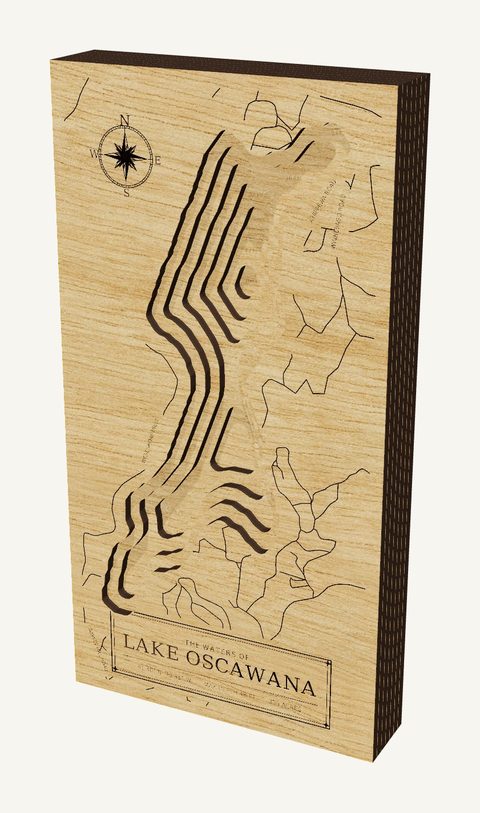 Lake Oscawana wood map