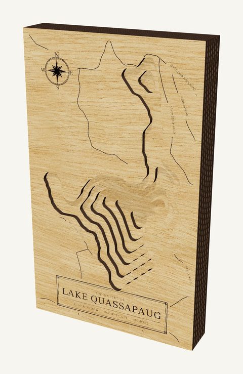 Lake Quassapaug wood map
