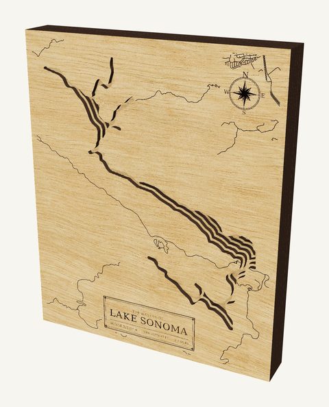 Lake Sonoma wood map