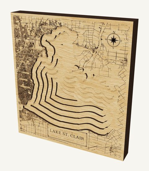 Lake St. Clair wood map