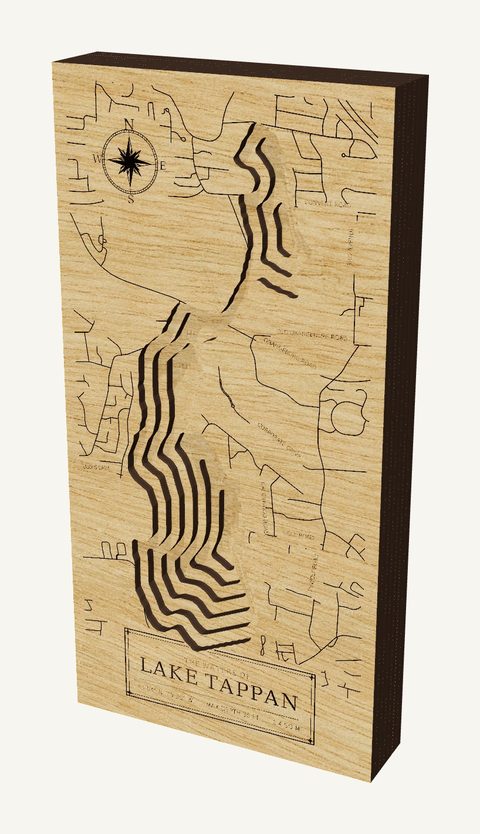Lake Tappan wood map