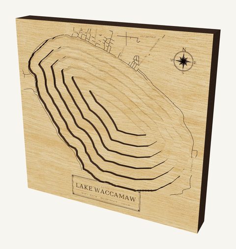 Lake Waccamaw wood map