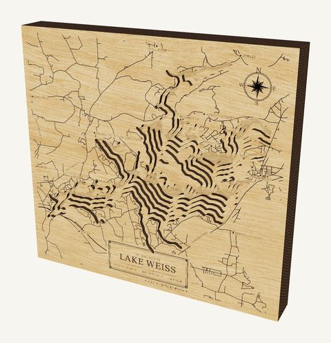 Lake Weiss wood map