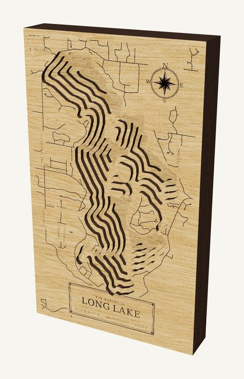 Long Lake wood map
