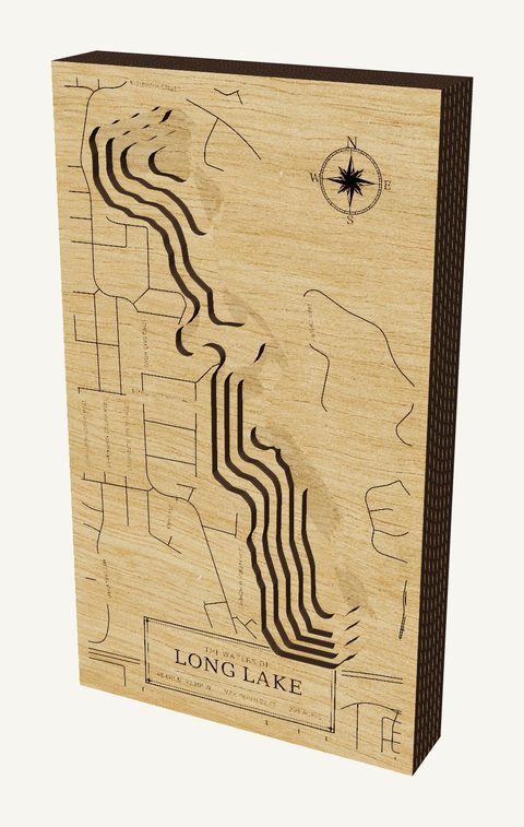 Long Lake wood map