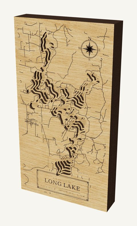 Long Lake wood map
