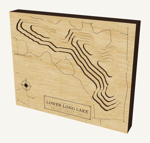 Lower Long Lake wood map