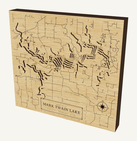 Mark Twain Lake wood map