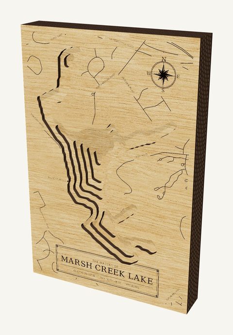 Marsh Creek Lake wood map
