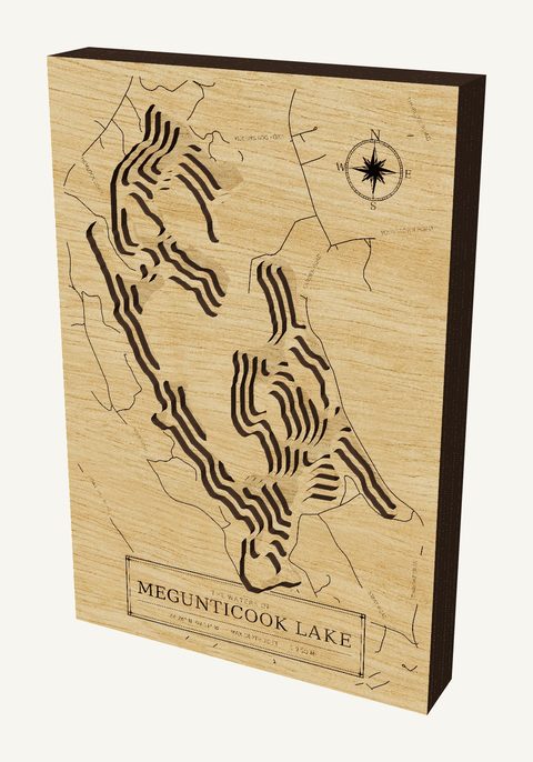 Megunticook Lake wood map