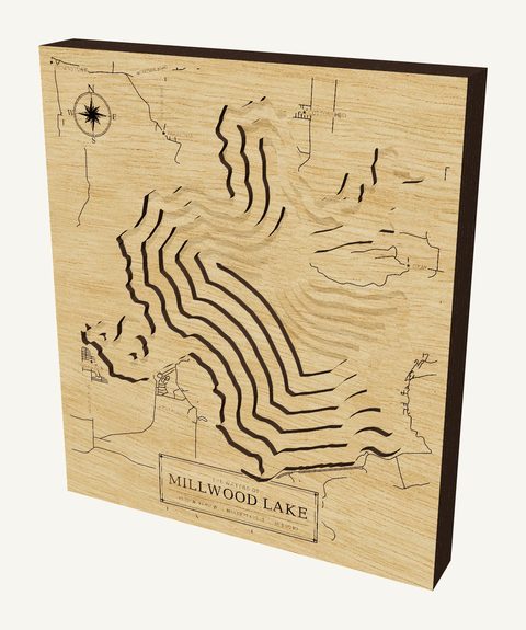 Millwood Lake wood map