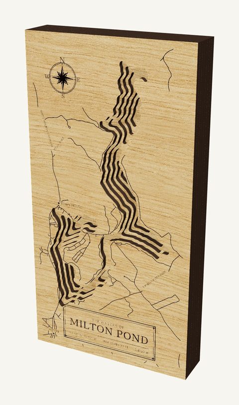 Milton Pond wood map