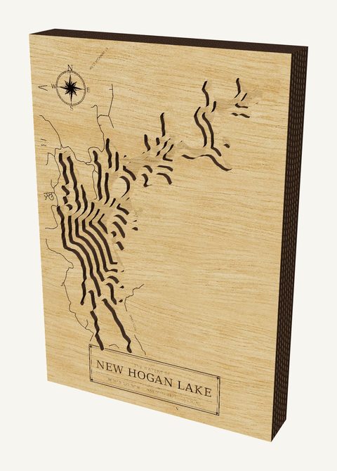 New Hogan Lake wood map