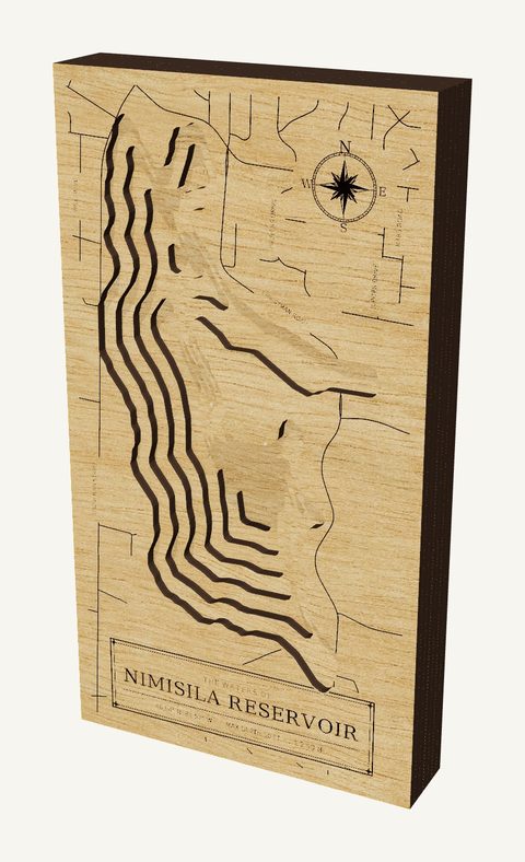 Nimisila Reservoir wood map