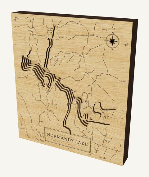 Normandy Lake wood map