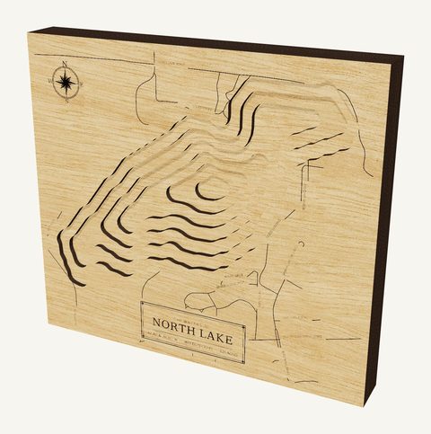 North Lake wood map