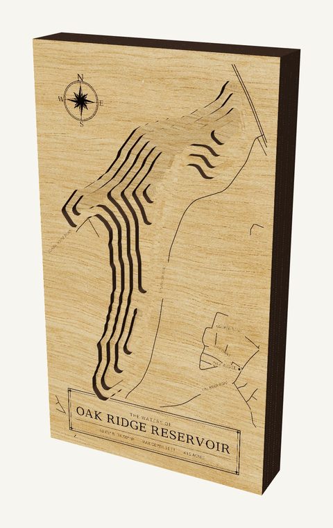 Oak Ridge Reservoir wood map