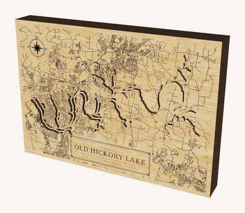 Old Hickory Lake wood map