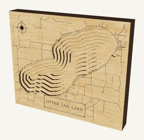 Otter Tail Lake wood map