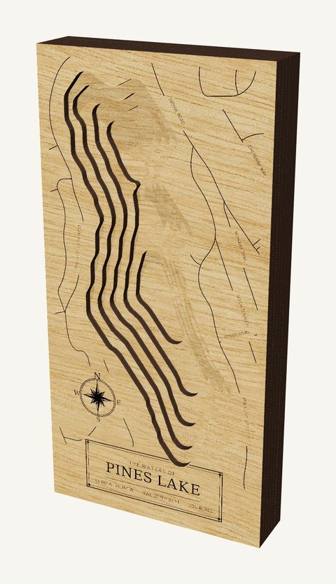 Pines Lake wood map