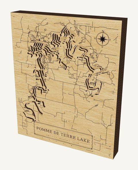 Pomme de Terre Lake wood map