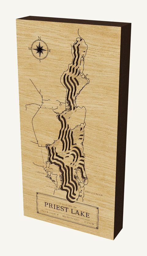 Priest Lake wood map