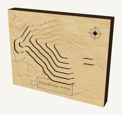 Reservoir Pond wood map
