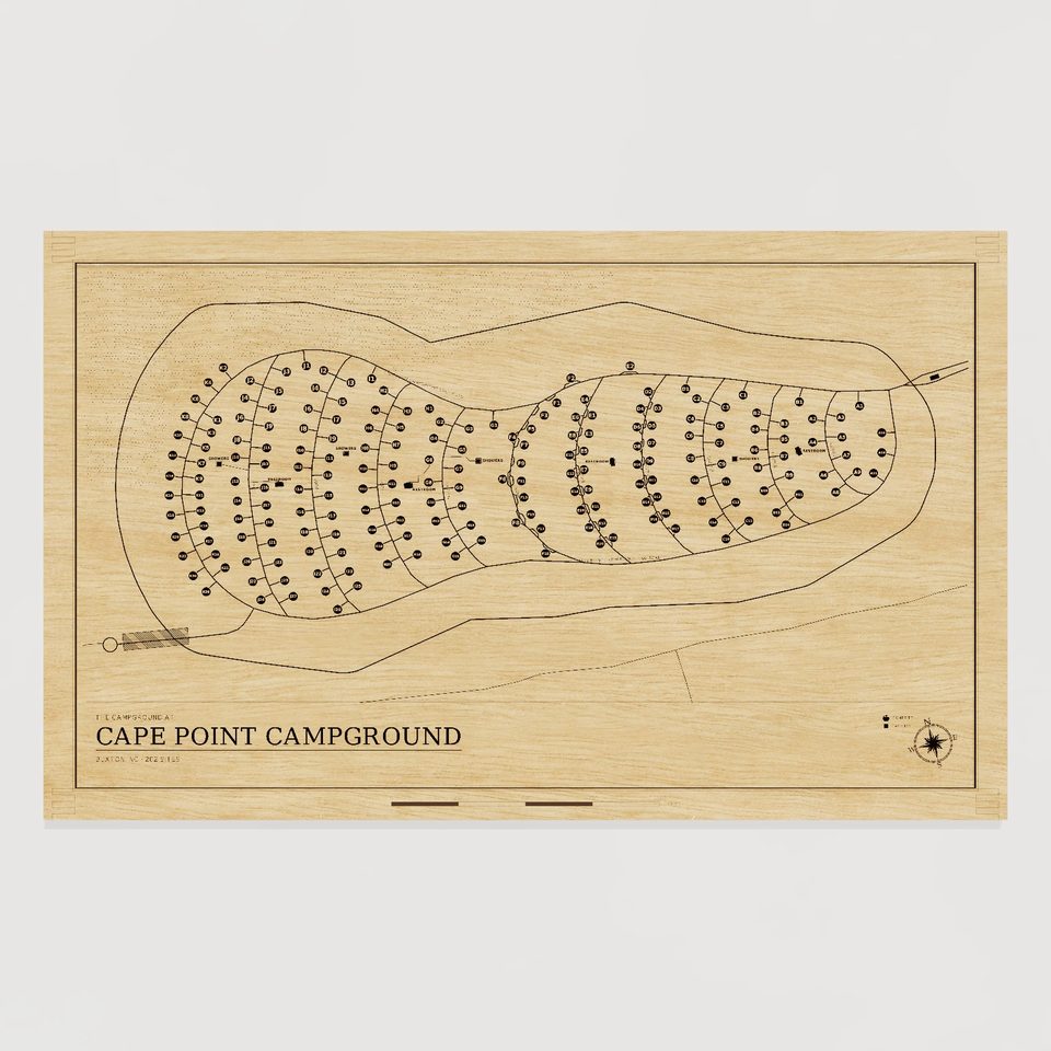 Cape Point Campground map, front view