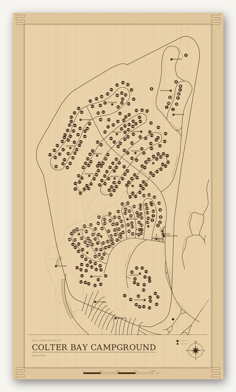 Colter Bay Campground map