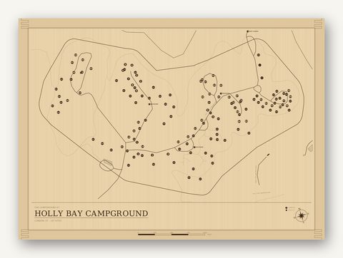 Holly Bay Campground map