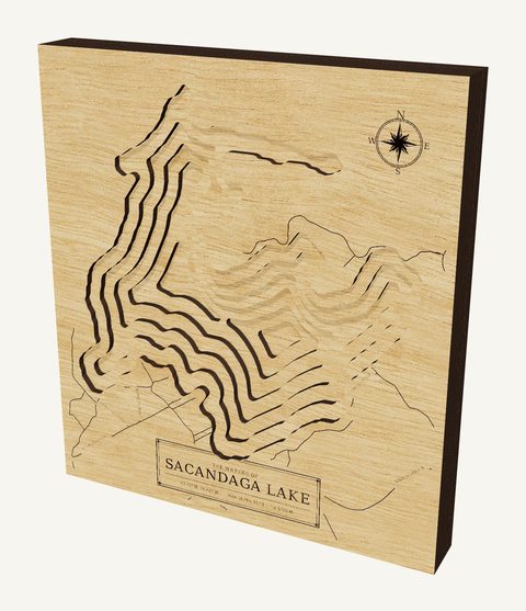 Sacandaga Lake wood map