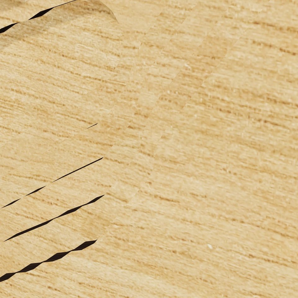 Saratoga Lake 3D wood map, detail view
