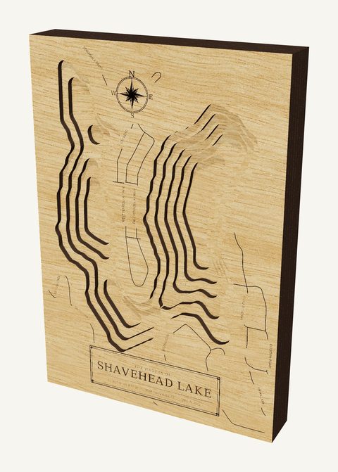 Shavehead Lake wood map