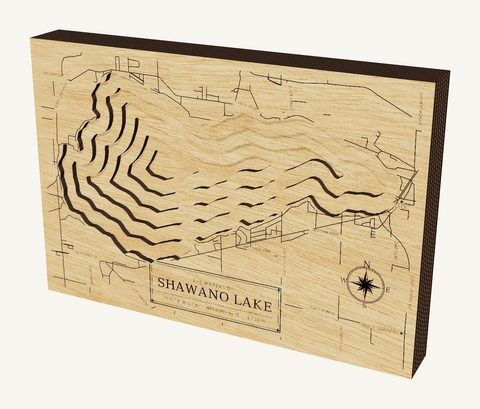 Shawano Lake wood map