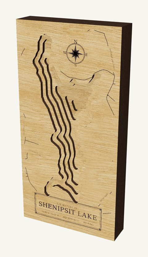 Shenipsit Lake wood map