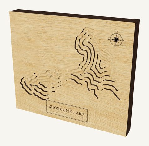 Shoshone Lake wood map
