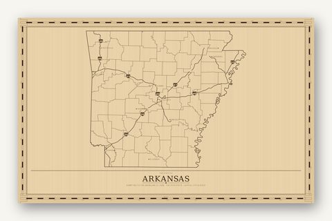 Arkansas map