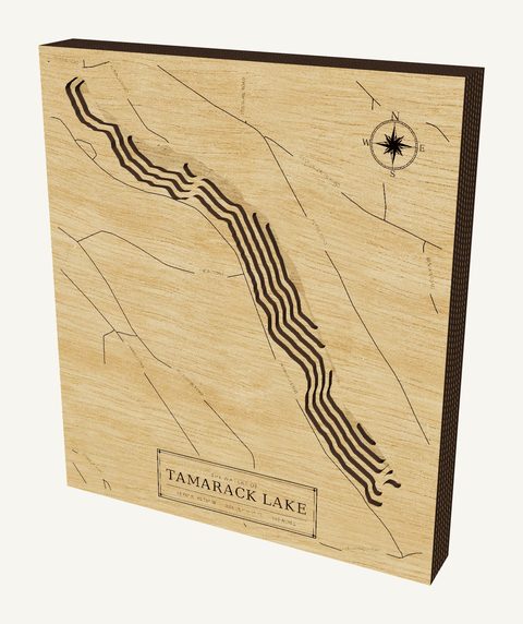 Tamarack Lake wood map