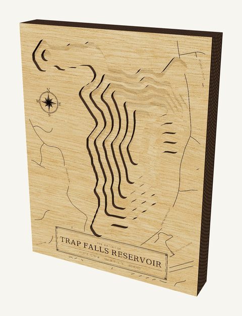 Trap Falls Reservoir wood map