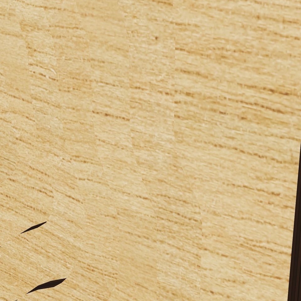 Turner Lake 3D wood map, detail view