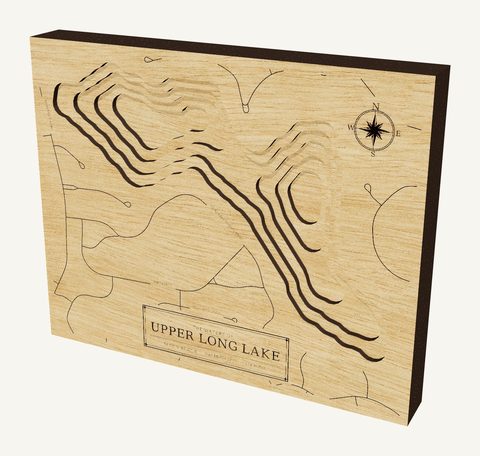 Upper Long Lake wood map