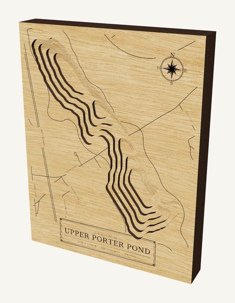 Upper Porter Pond wood map