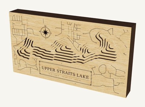 Upper Straits Lake wood map