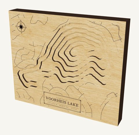 Voorheis Lake wood map